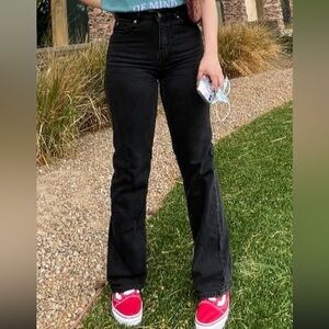 H&M Classic Black Flare Jeans